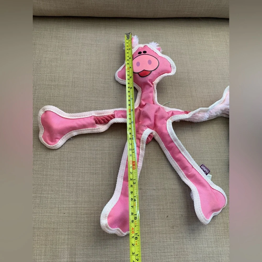 Robe & Squeaky pig dog toy bundle